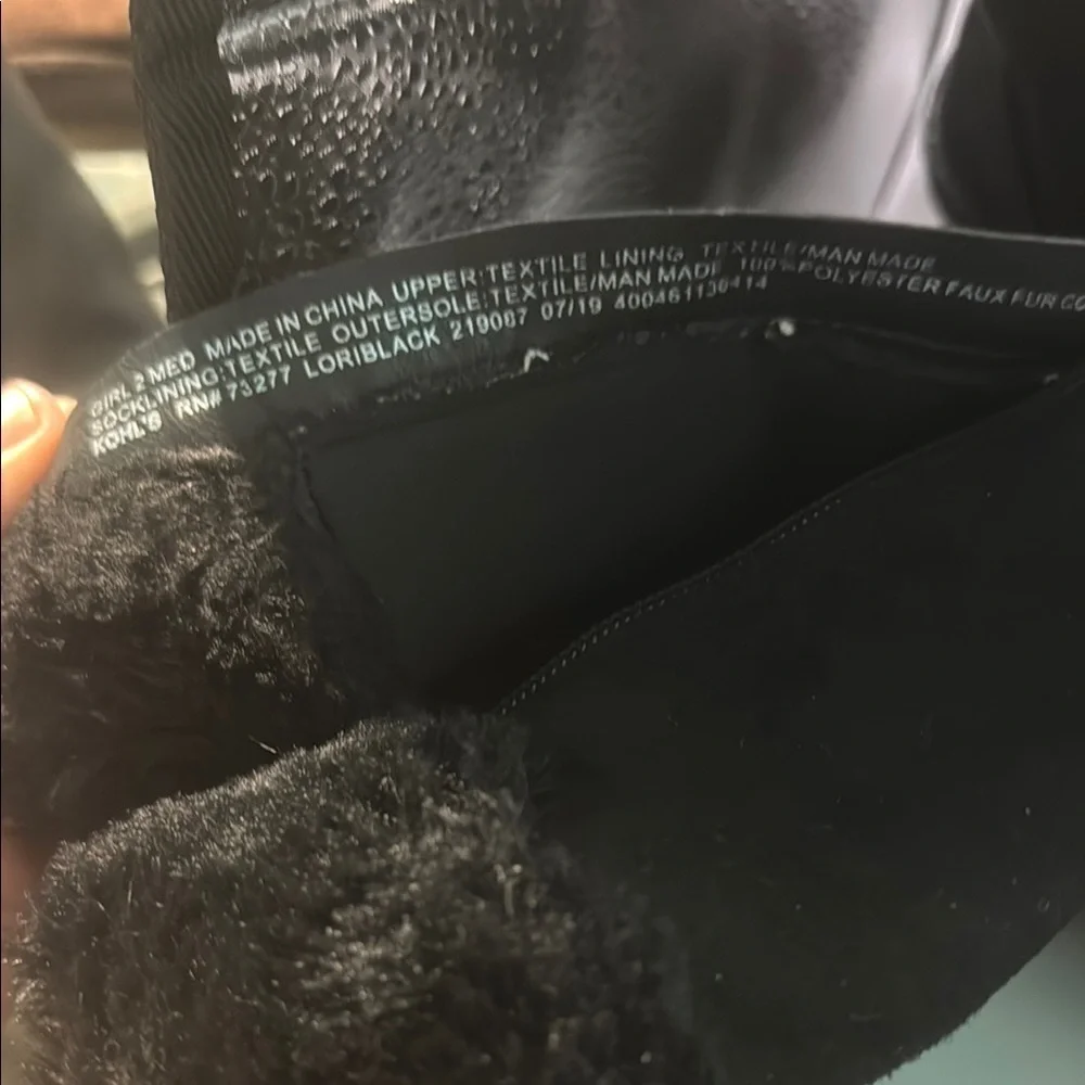 SO Black Suede Slip-On Boots